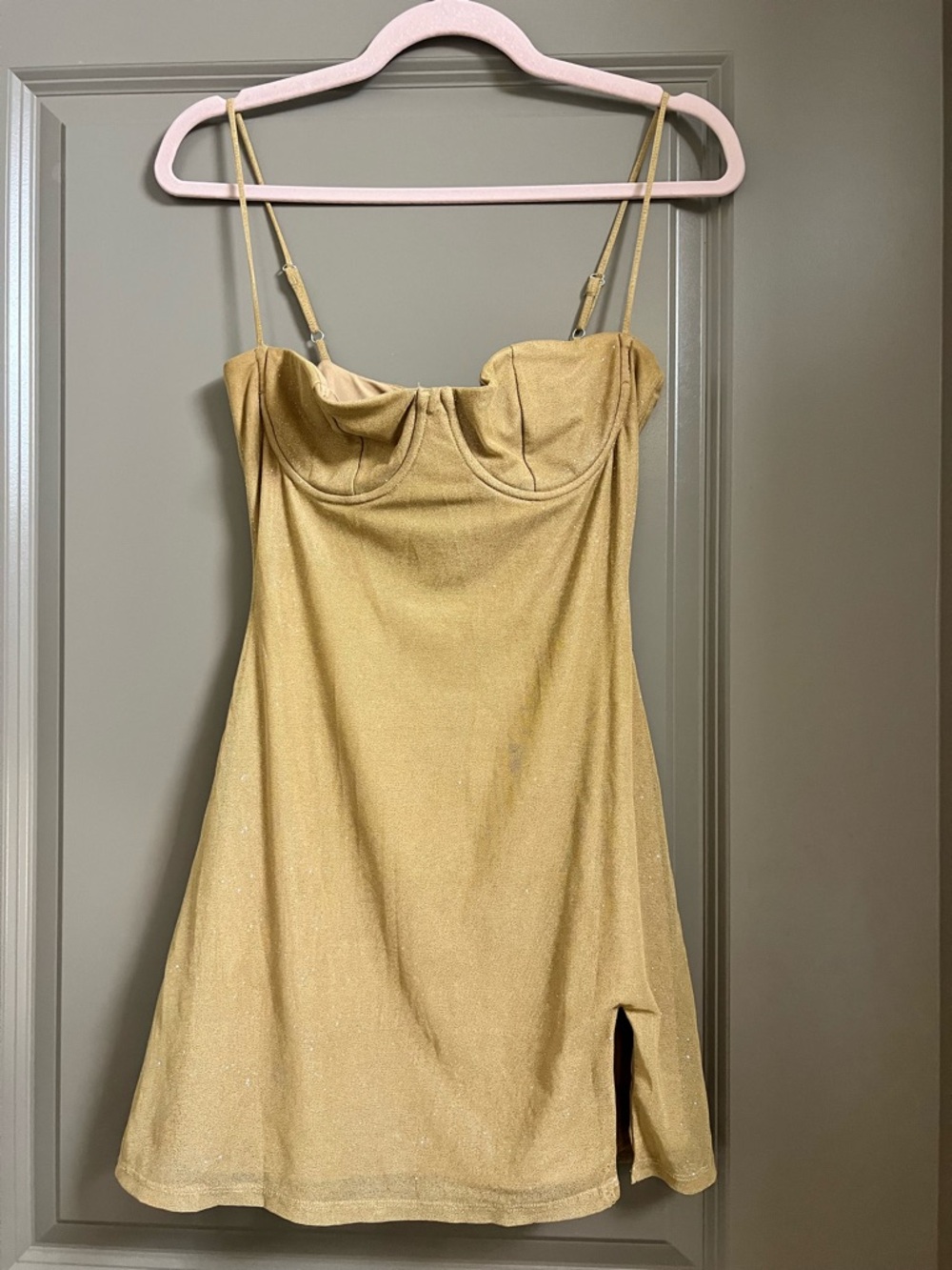 Babyboo Gold Mini Dress MEDIUM
